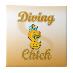 Diving Chick Tile