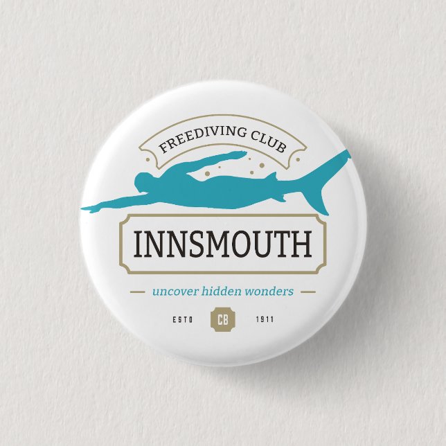 Diving Club Innsmouth Lovecraftian 3 Cm Round Badge (Front)