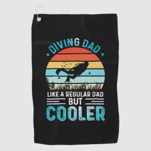 Diving Dad Golf Towel