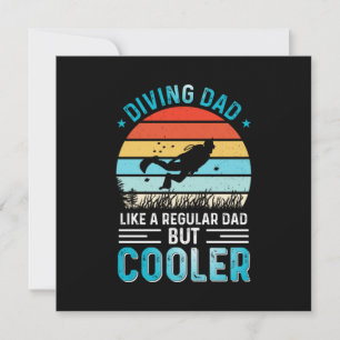 Diving Dad Invitation