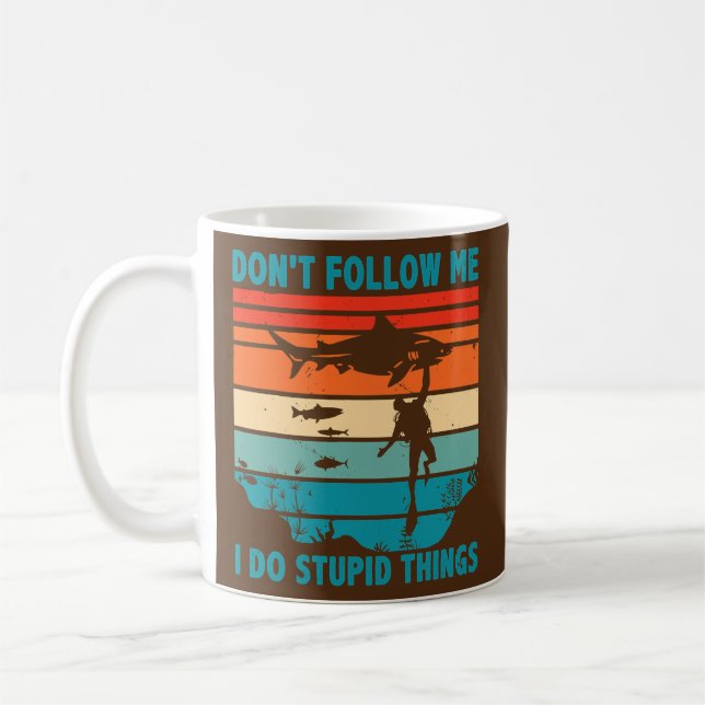 Diving Dad Scuba Diver Underwater Snorkelling Coffee Mug (Left)