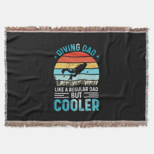 Diving Dad Throw Blanket