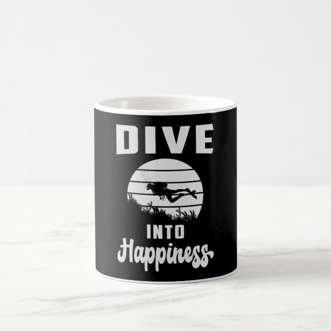 Diving Dive Diver Sea Scuba Diving Funny Gift Idea Coffee Mug (Center)