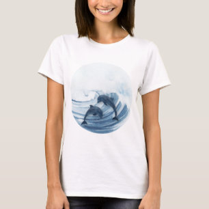 Diving dolphins in the surf T-Shirt