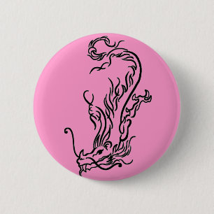 Diving Dragon 6 Cm Round Badge