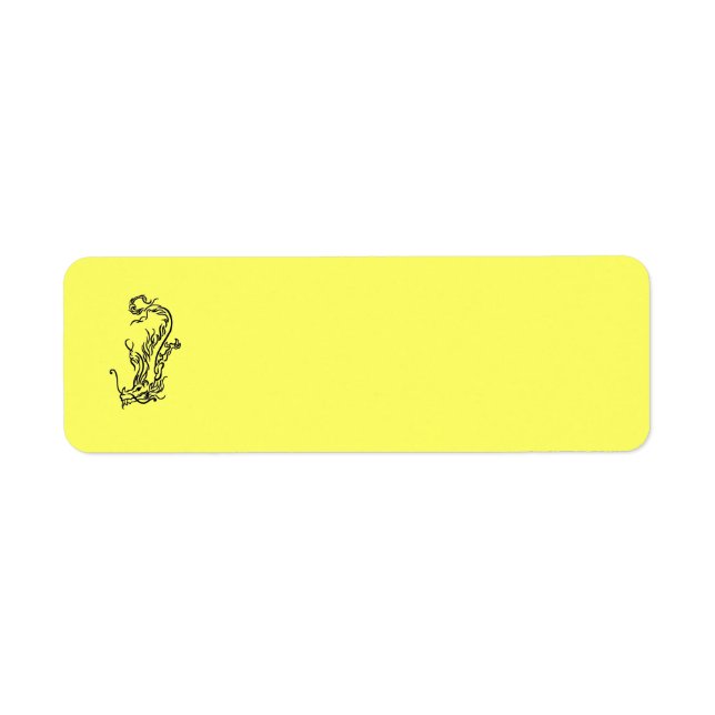 Diving Dragon Label Return Address Label (Front)