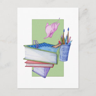 Diving Elephant Postcard