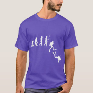 Diving Evolution Funny Scuba Diver Ocean Life Evol T-Shirt
