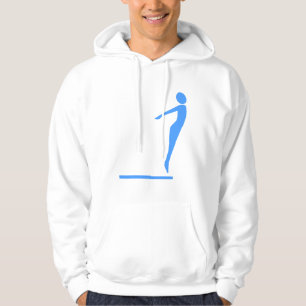 Diving Figure - Baby Blue Hoodie