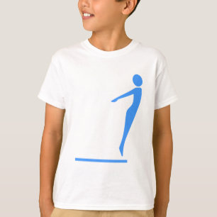 Diving Figure - Baby Blue T-Shirt
