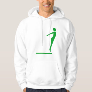 Diving Figure - Grass Green Hoodie