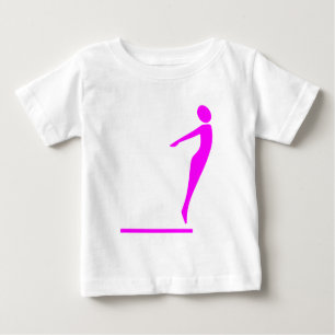 Diving Figure - Magenta Baby T-Shirt