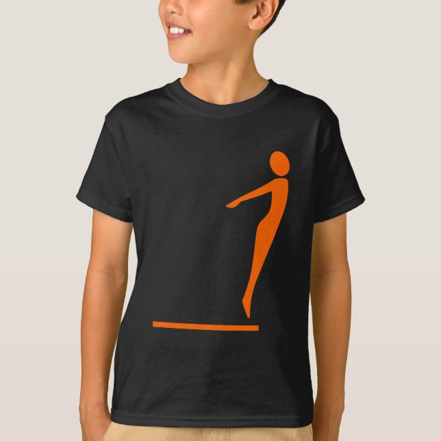 Diving Figure - Orange T-Shirt (Front)