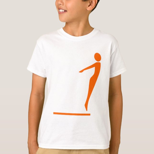 Diving Figure - Orange T-Shirt (Front)