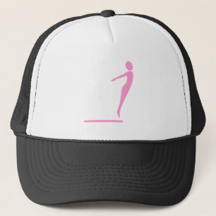 Diving Figure - Pink Trucker Hat