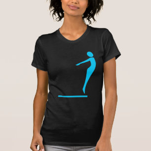 Diving Figure - Sky Blue T-Shirt