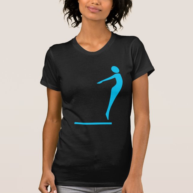 Diving Figure - Sky Blue T-Shirt (Front)