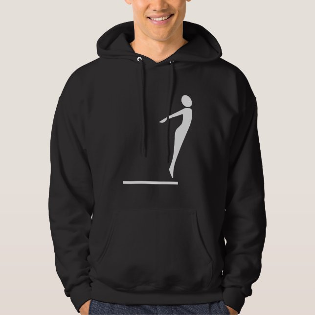 Diving Figure - White Hoodie (Front)