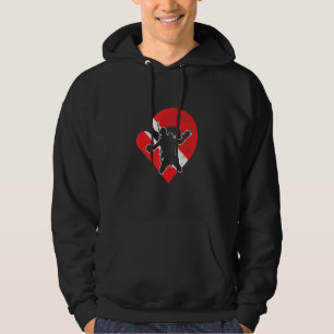 Diving Flag Heart Scuba Diver Underwater Snorkel O Hoodie