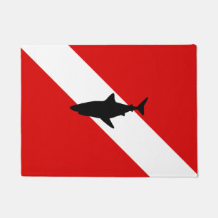 Diving Flag: Shark Doormat