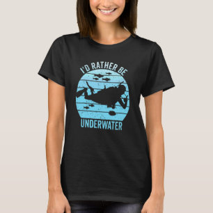Diving  For Men Women Vintage Diver Scuba Diving T-Shirt