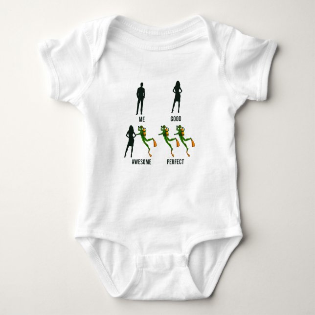 Diving Funny Scuba Diver Apparel Dive Instructor Baby Bodysuit (Front)