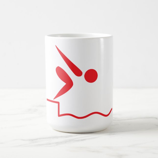 Diving Girl Coffee Mug (Center)