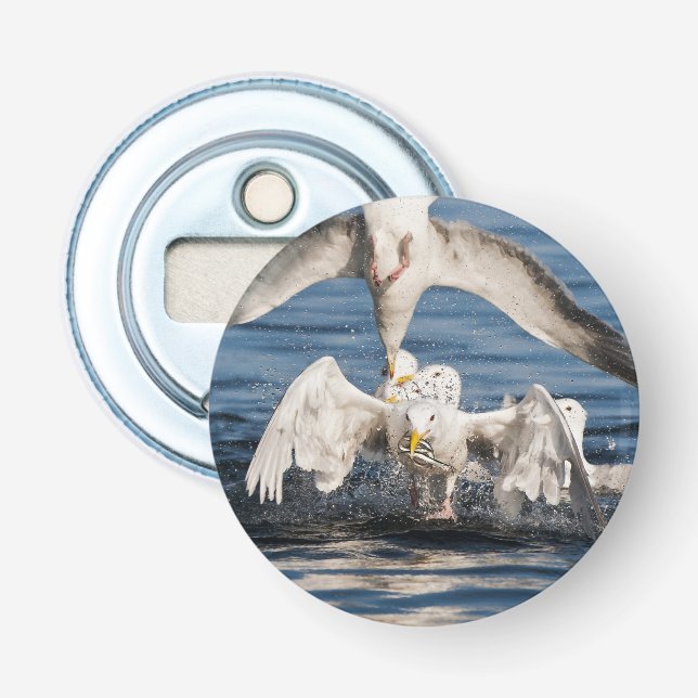 Diving Gulls Bottle Opener (Front)