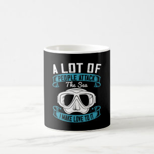 Diving - I Make Love To The Sea Coffee Mug