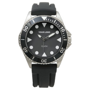 Diving inspired watch with big dots for diver look