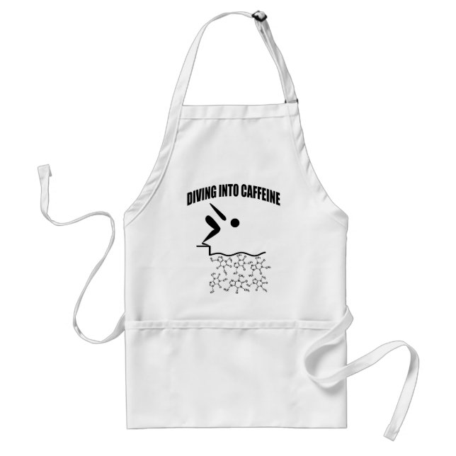Diving Into Caffeine Standard Apron (Front)