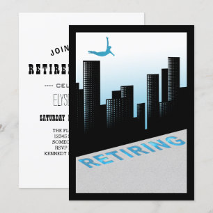 diving into retirement invitation