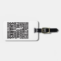 Diving is Awesome Luggage Tag