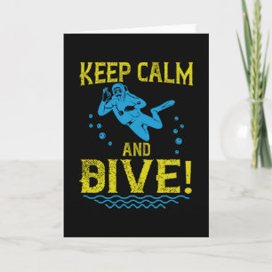 Diving - Keep Calm And Dive Card