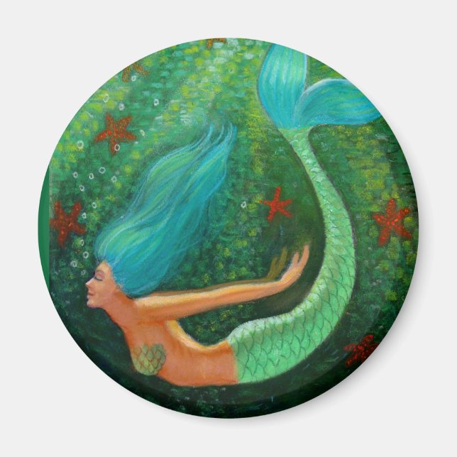 Diving Mermaid Magnet (Front)