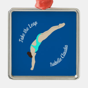 Diving Metal Ornament