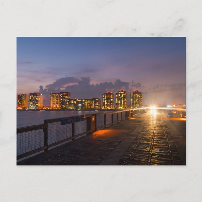 Diving On Navarre Beach Pier Postcard (Front)