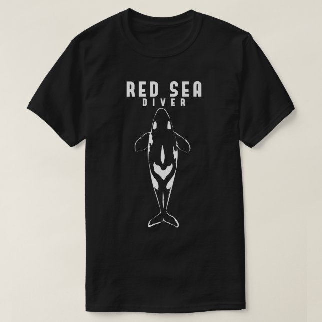 Diving Orca Whale Egypt Red Sea Diver Scuba Premiu T-Shirt (Design Front)
