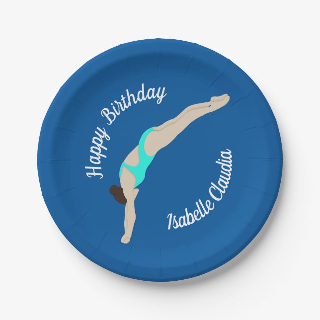 Diving Paper Plate (Front)