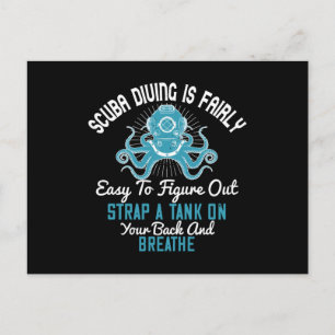 Diving - Scuba Diving Is Easy To Learn Postcard