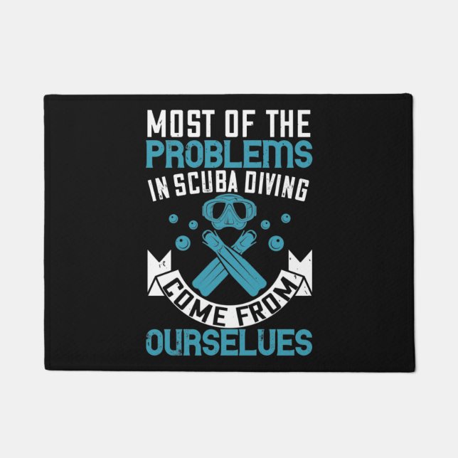 Diving - Self-made Scuba Diving Problems Doormat (Front)