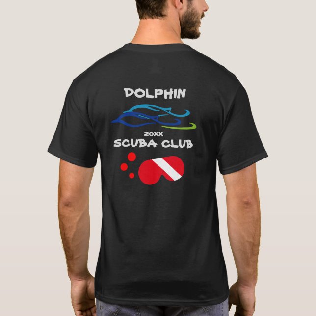 Diving Shop Dolphin Logo T-Shirt (Back)
