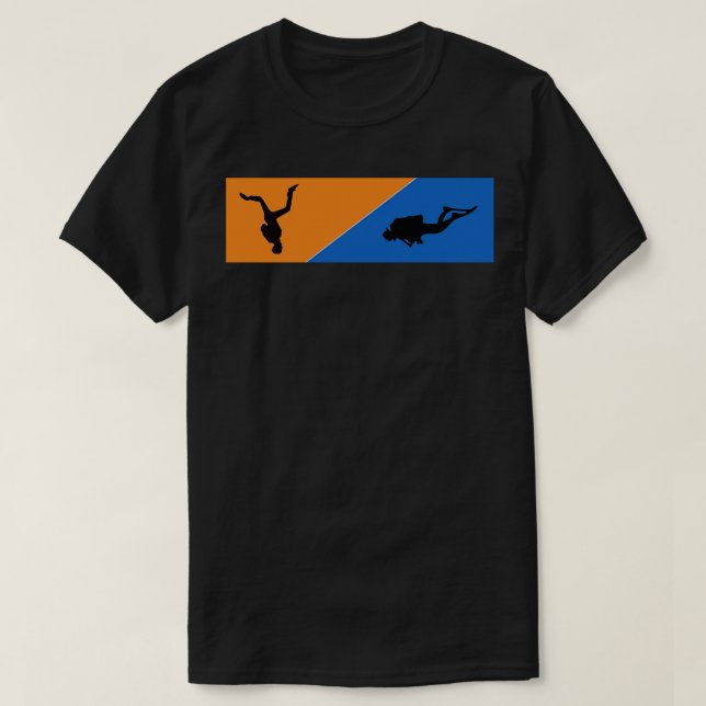 Diving Skydiving Skydive extrem Sport  2 T-Shirt (Design Front)