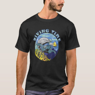 Diving time snorkelling diving underwater world T-Shirt