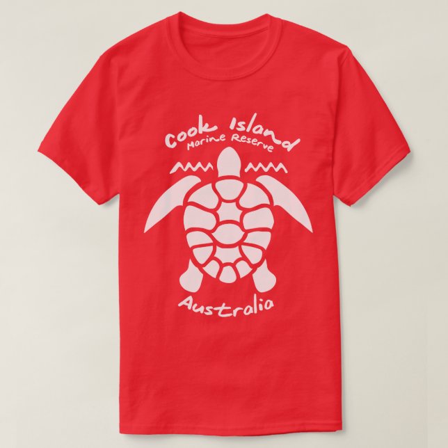 Diving with Sea Turtle Cook Island Marine Reserve  T-Shirt (Design Front)