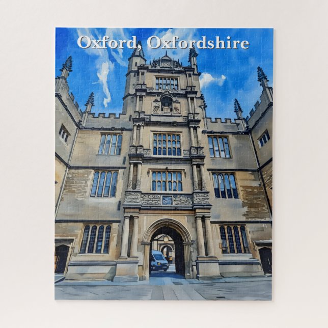 Divinity in Stone – Bodleian Library, Oxford Jigsaw Puzzle (Vertical)