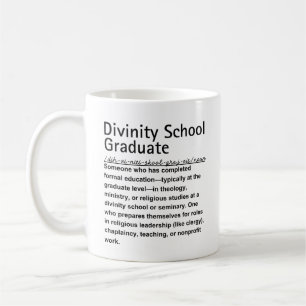 Divinity school graduate coffee mug