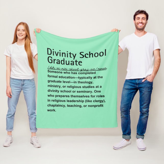 Divinity school graduate fleece blanket (In Situ)
