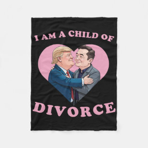 Divorce Child Of Trump Funny Break Up Meme Fleece Blanket