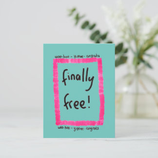 Divorce Congratulations  Postcard
